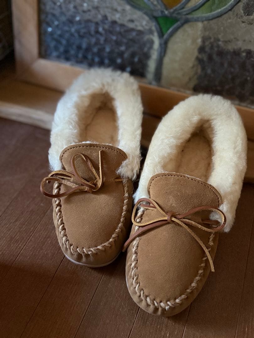 【美品】MINNETONKA　モカシン　ムートンミネトンカ24