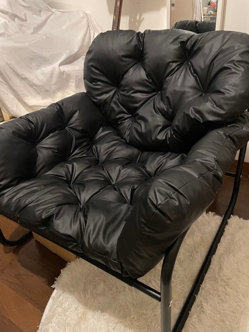 【トマトさま専用枠です♡】　黒い1人掛けソファ