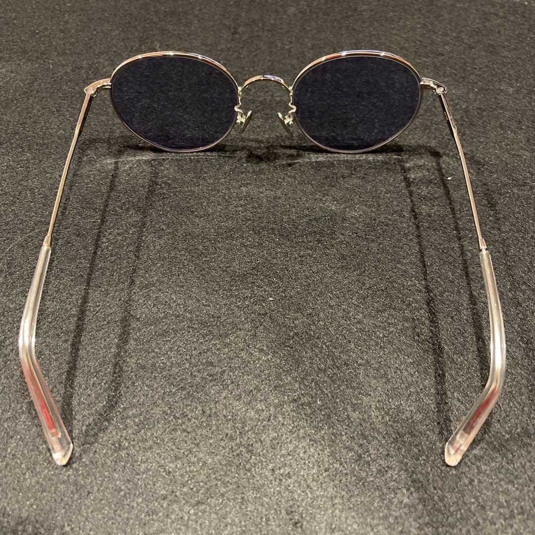 ADSR メタルラウンドサングラス ブルー