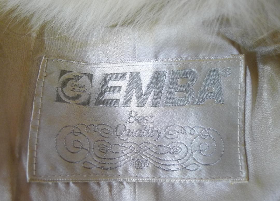 超お買い得【EMBA】超高級プラチナFOXfurロングコート(登録ナンバー付）◇