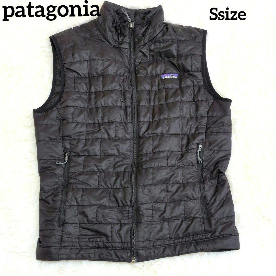 美品✨パタゴニア ナノパフベスト メンズ S ブラック 黒 ダウン