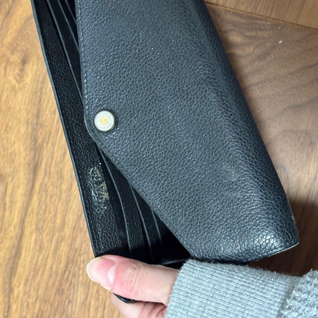 Louis Vuitton ブラックレザー 長財布