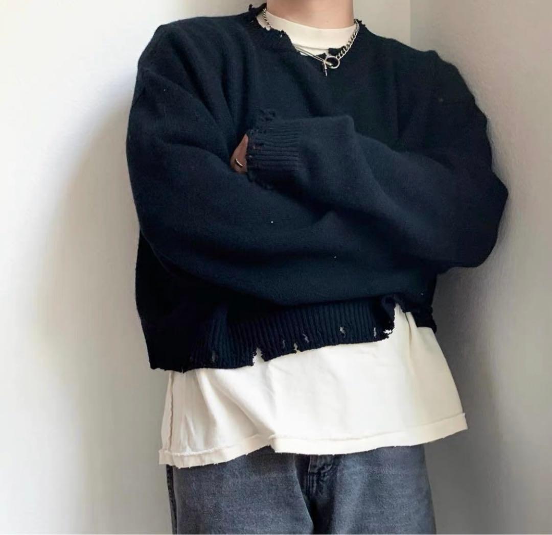 Bare Knuckles クロップド　ニット　セーター