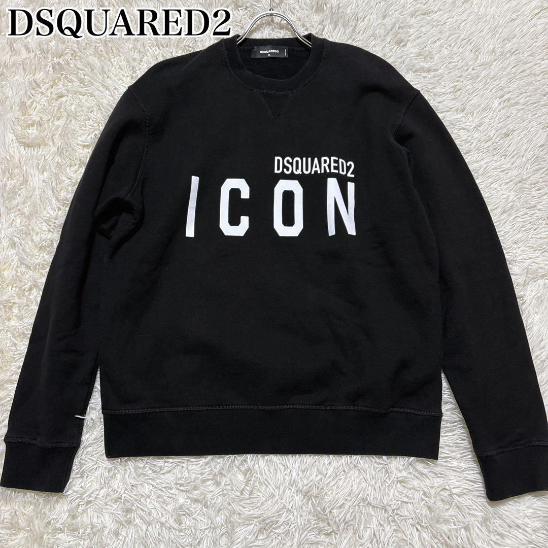 極美品✨ DSQUARED2 ICON ロゴ トレーナー ビッグロゴ