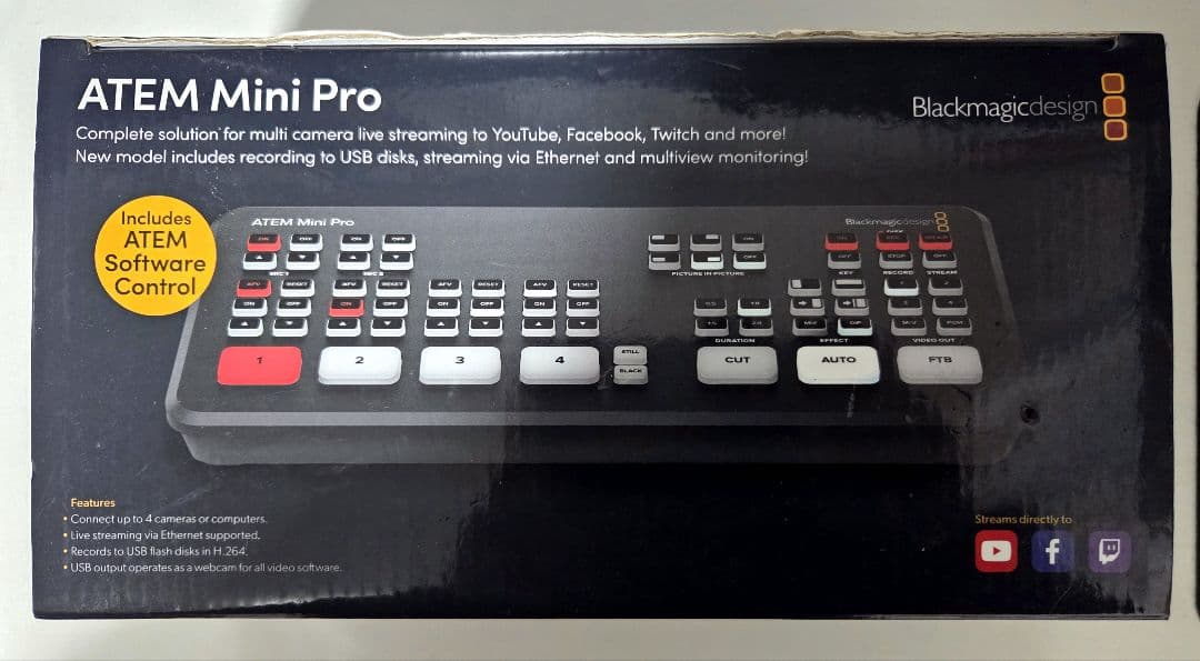 Blackmagic Design スイッチャー ATEM Mini Pro