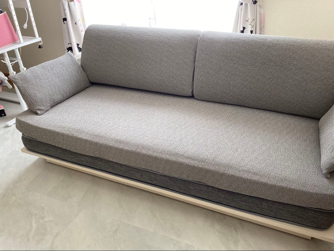 【ニトリ】3wayソファベッド ホワイトウォッシュ フレームのみ B1-USB