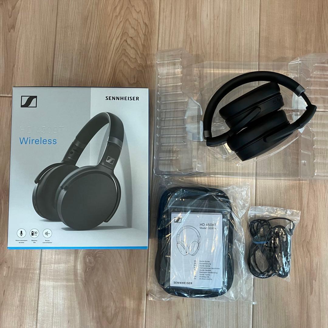 【中古】Sennheiser HD450BT ワイヤレスヘッドホン