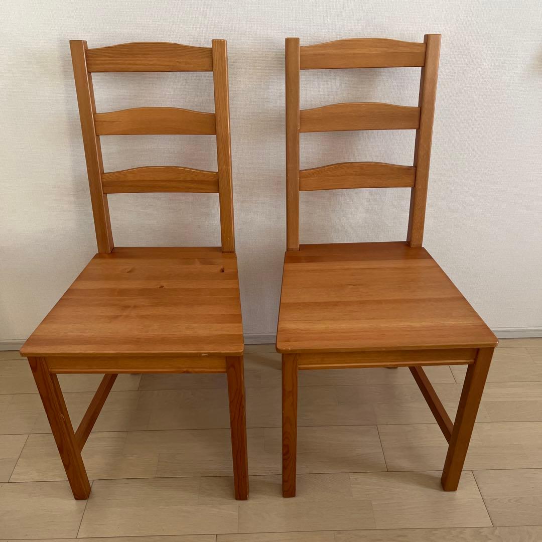 すー　木製ダイニングチェア 4脚セット