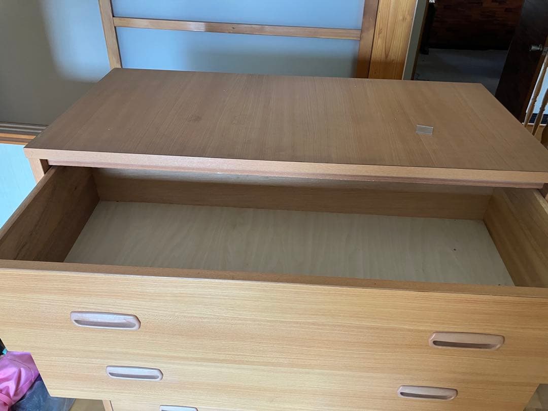 6段タンス　ナチュラルウッド