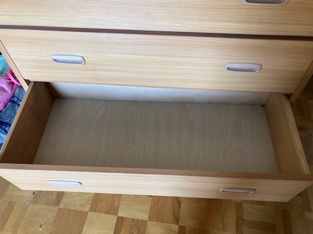 6段タンス　ナチュラルウッド