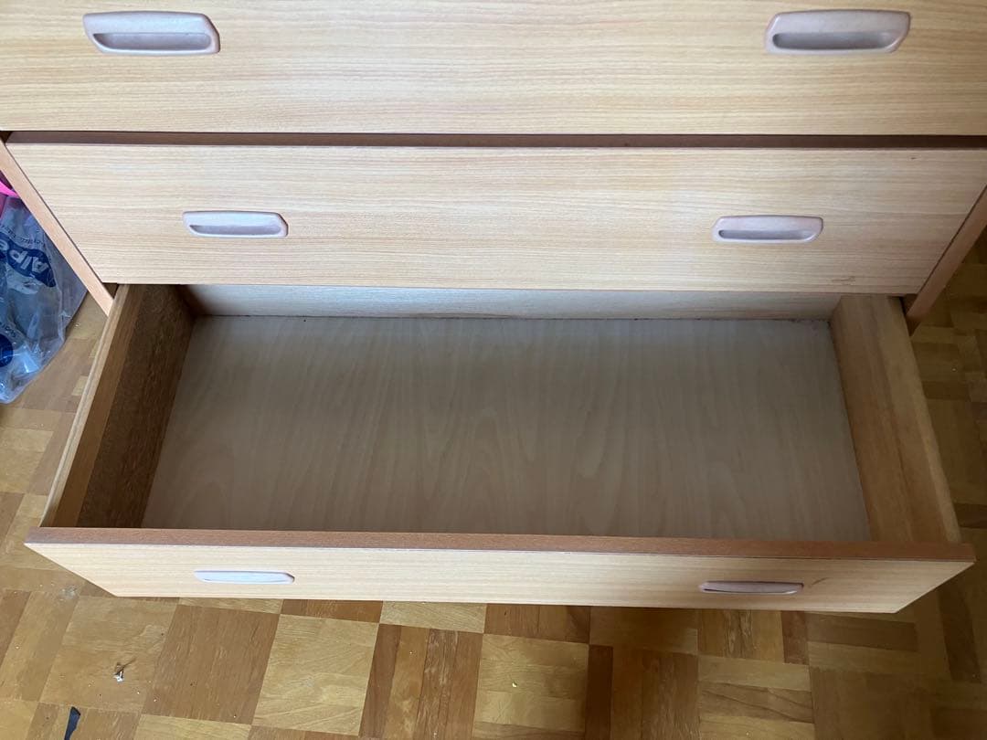 6段タンス　ナチュラルウッド