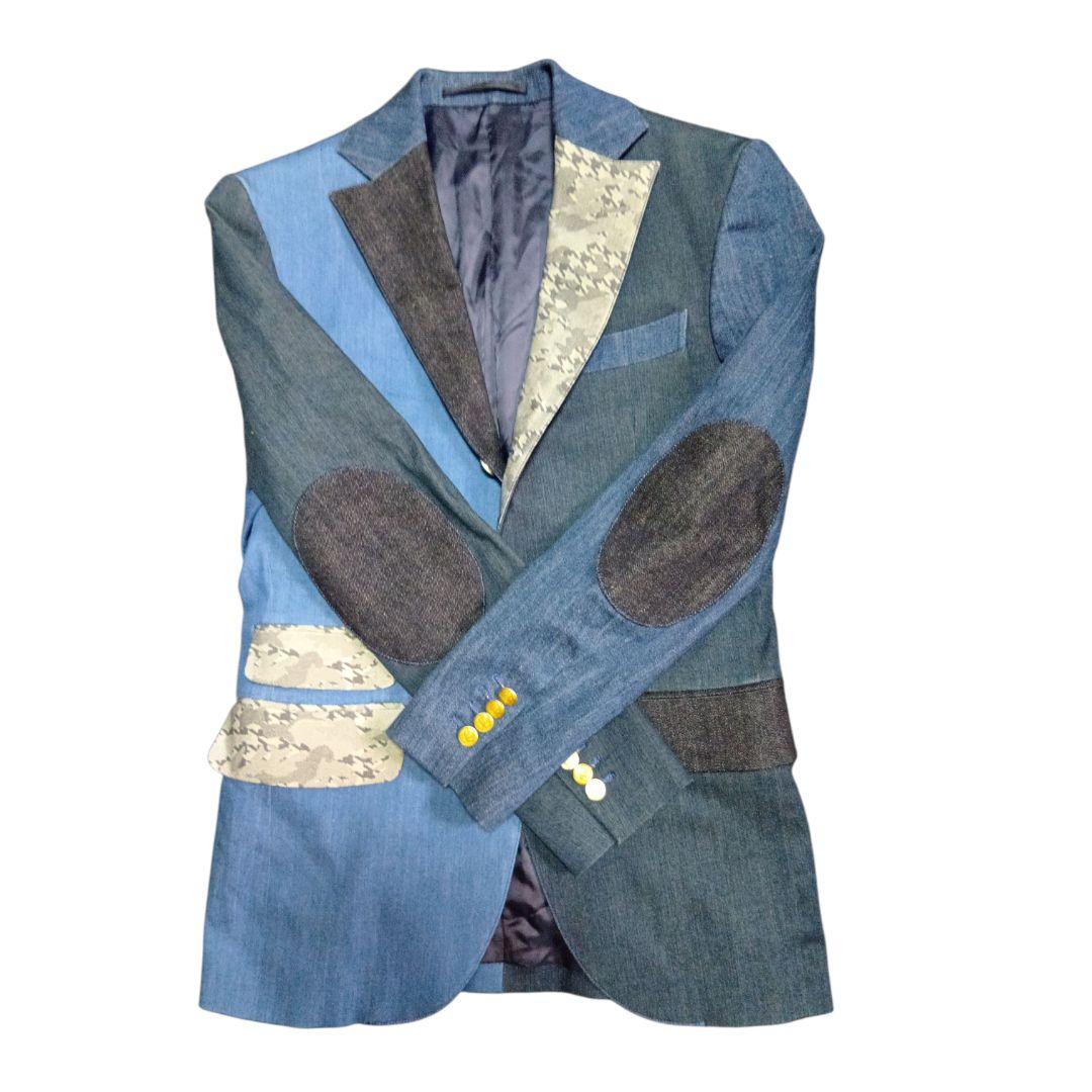 ポ*ン様 【極美品】Denew デニムパッチワーク　高級ジャケット