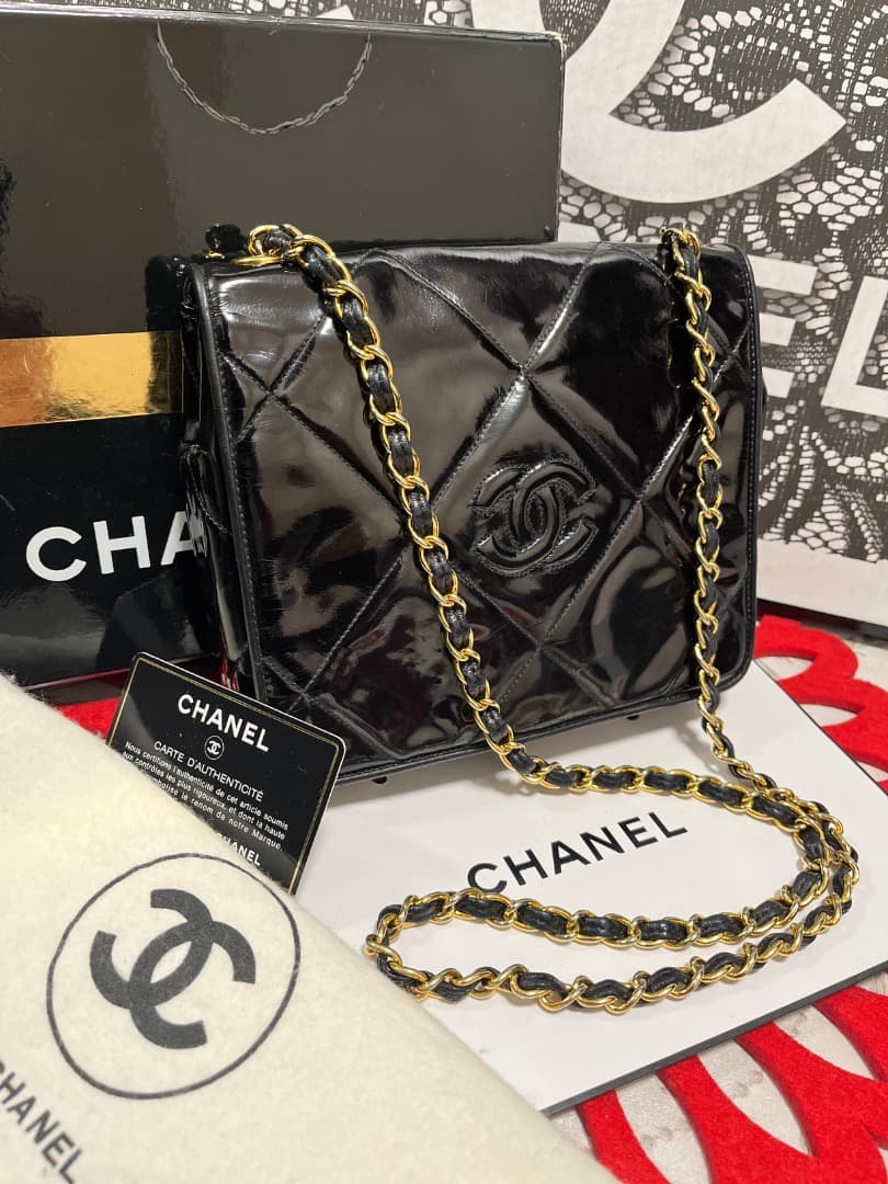 シャネル CHANEL マトラッセ チェーンショルダー ブラック G078