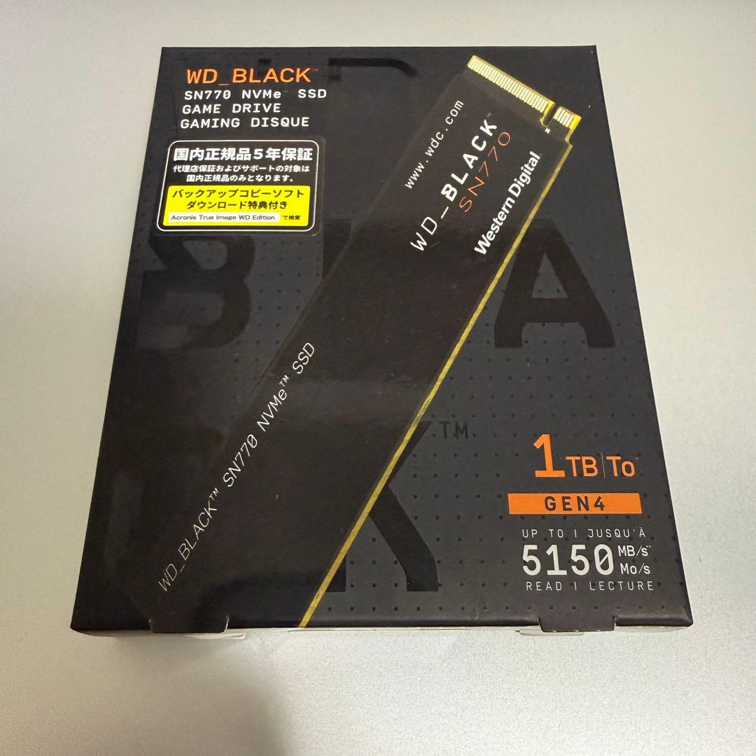 内蔵型SSD WD_BLACK 1TB SN770 NVMe 1TB