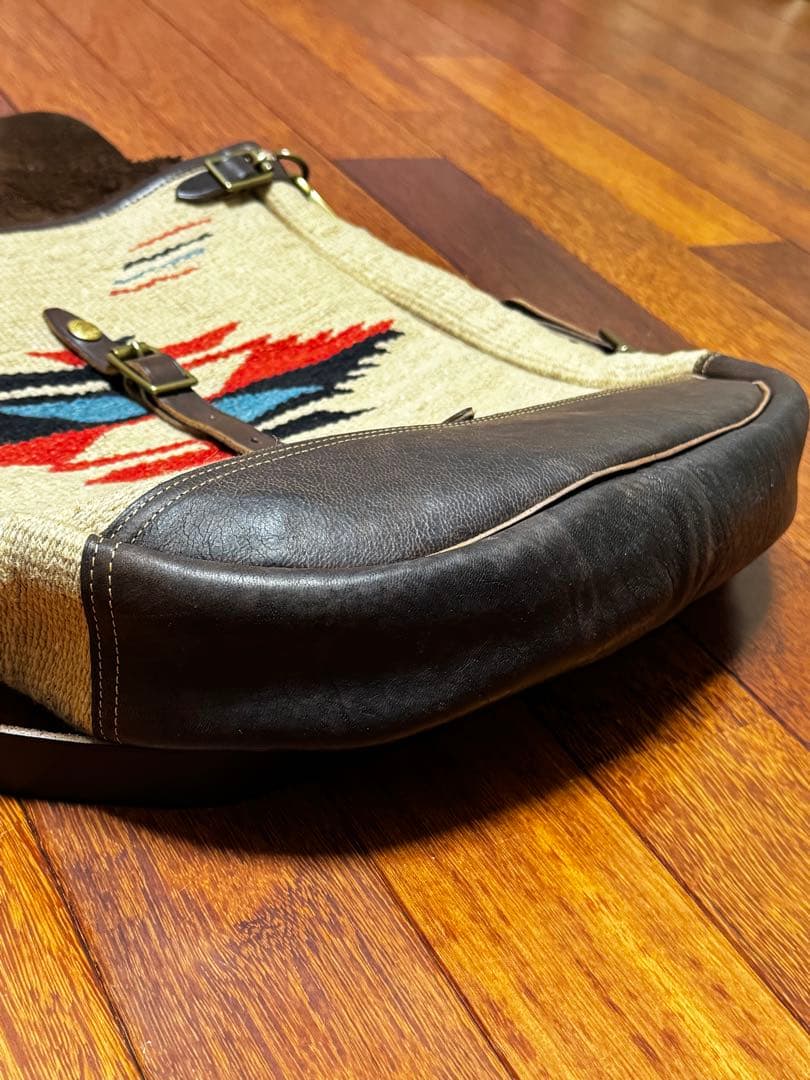 ＲＲＬ　チマヨ柄レザーショルダーバッグ