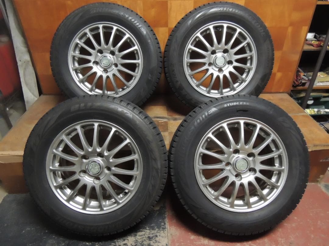 T653　195/65R15　ブリヂストン　スタッドレス　4本　サイドに小傷有り