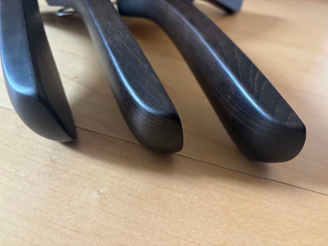 NAKATA ハンガー メンズジャケット用　スモークブラウン　3本