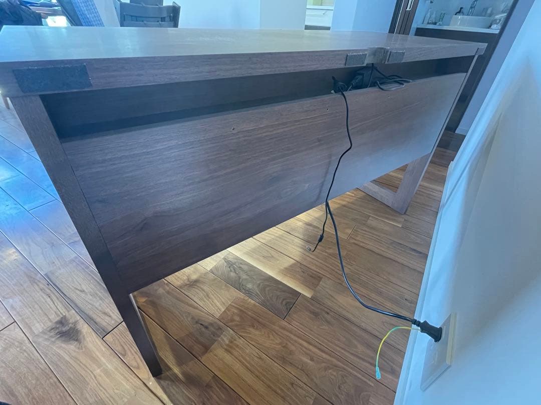 パソコンデスク 勉強机 ウォルナット調