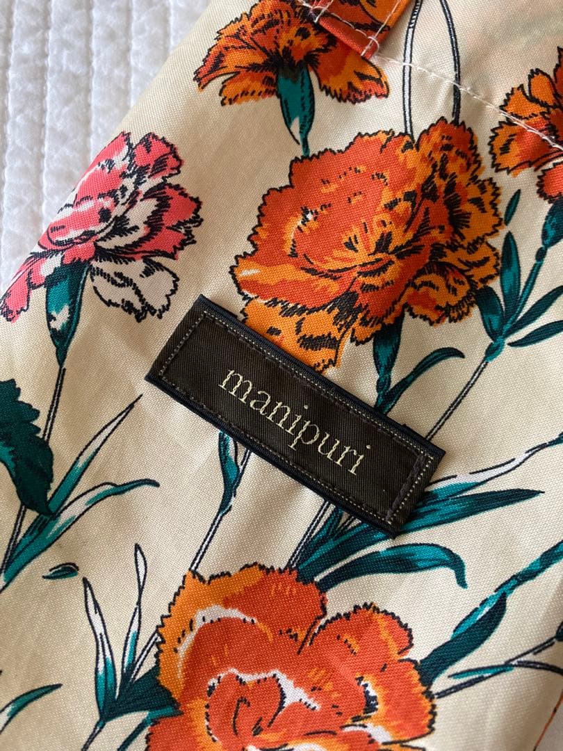 manipuri 花柄 2way折りたたみ傘 晴雨兼用