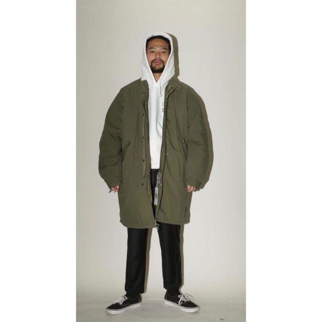 ワコマリア　モッズコート　レオパードファーライナー サイズM