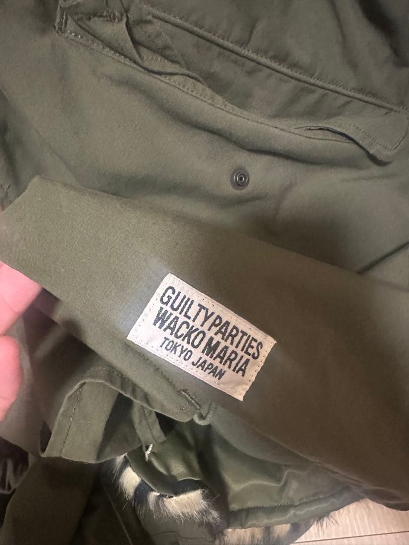 ワコマリア　モッズコート　レオパードファーライナー サイズM