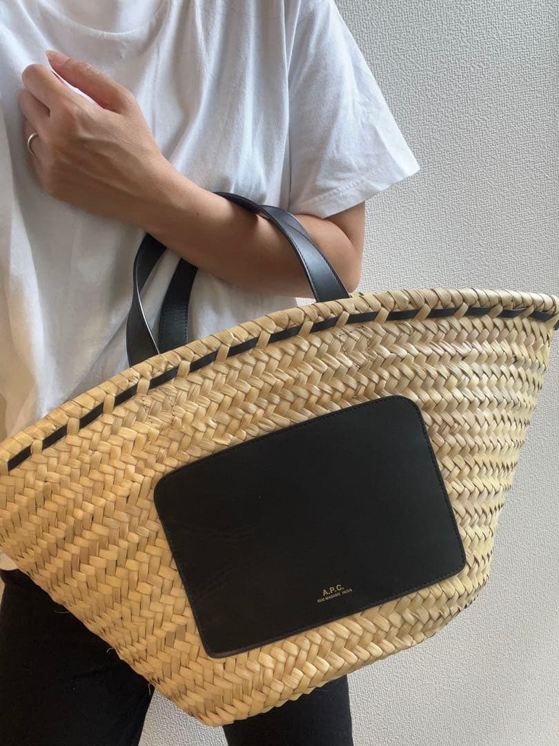 A.P.C. アーペーセー トートバッグ カゴバッグ レディース ラフィアバッグ