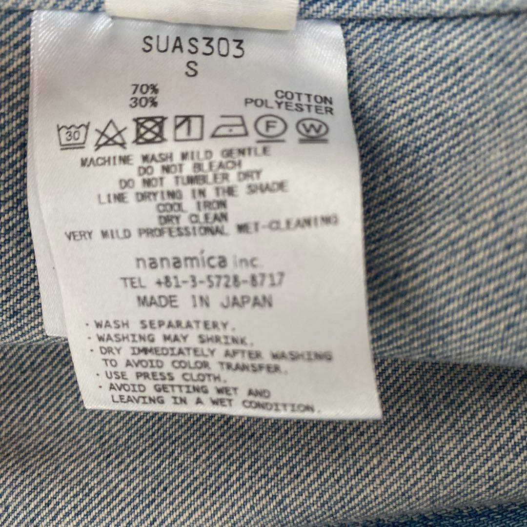 nanamica デニムジャケット Sサイズ
