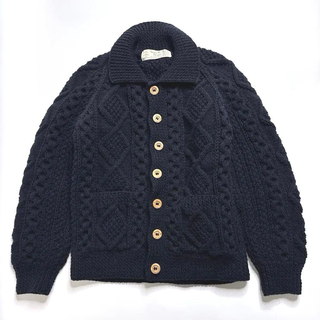 【極美品】アテナデザイン Athena Designs アランニットカーディガン