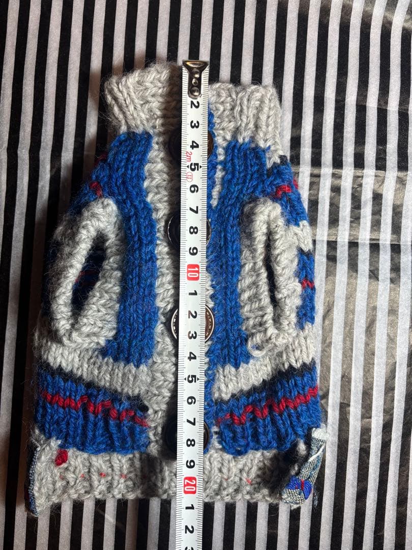 57◆ アーガイルデニムニット【OROKU】　パピリーヒルズ　ニット帽　マフラー