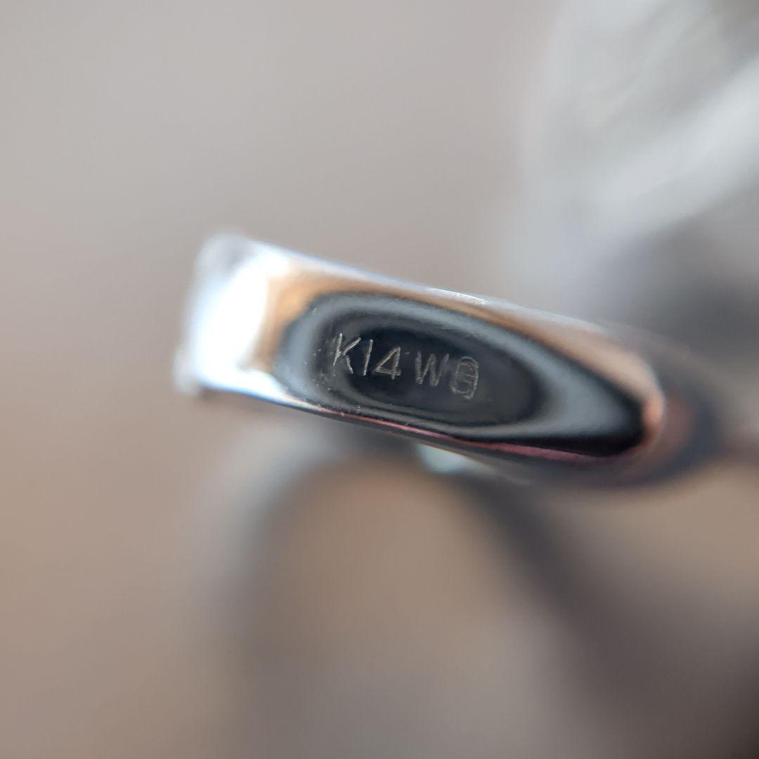 ペンダントトップ　Pt900　K14WG　珊瑚　ダイヤ計0.12　13.23g