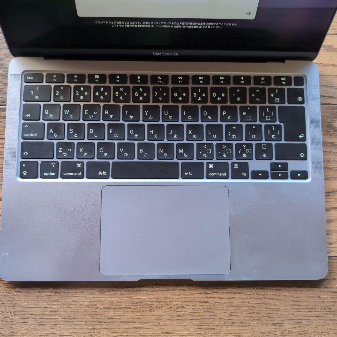 【美品】M1 MacBook Air スペースグレーメモリ8G/SSD256GB