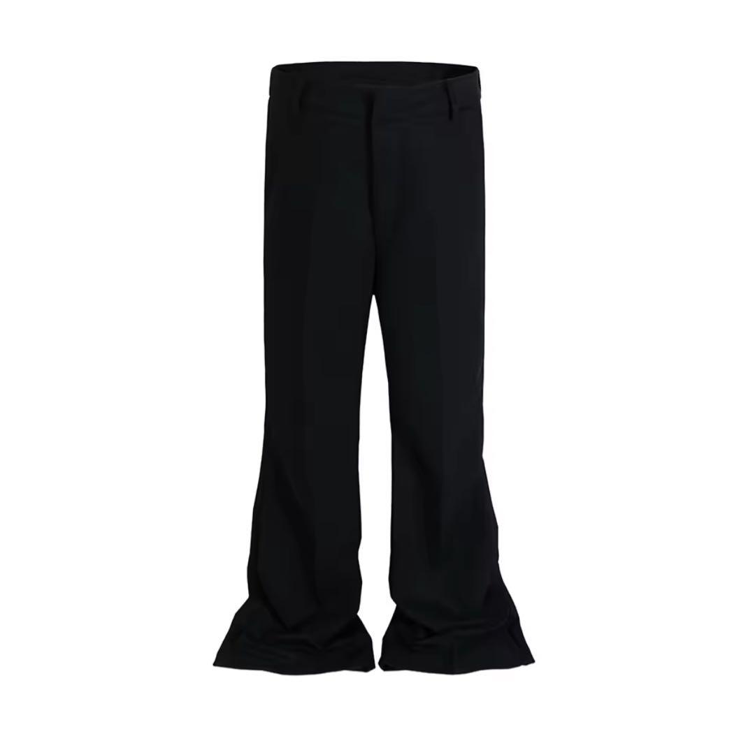 ブラック フレアパンツ スラックス