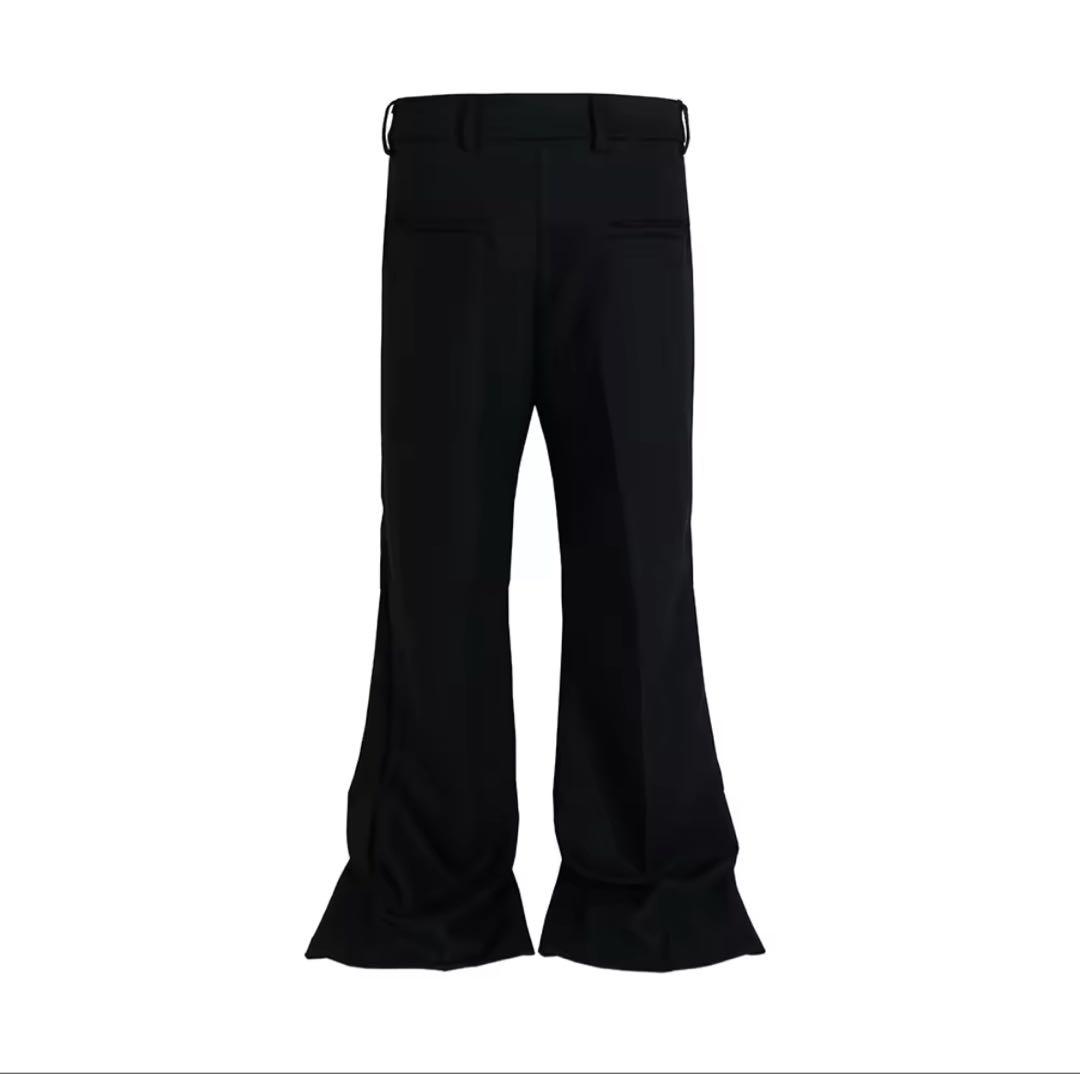 ブラック フレアパンツ スラックス