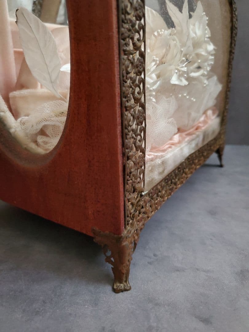 グローブドマリエ　ガラスケース　フランスアンティーク