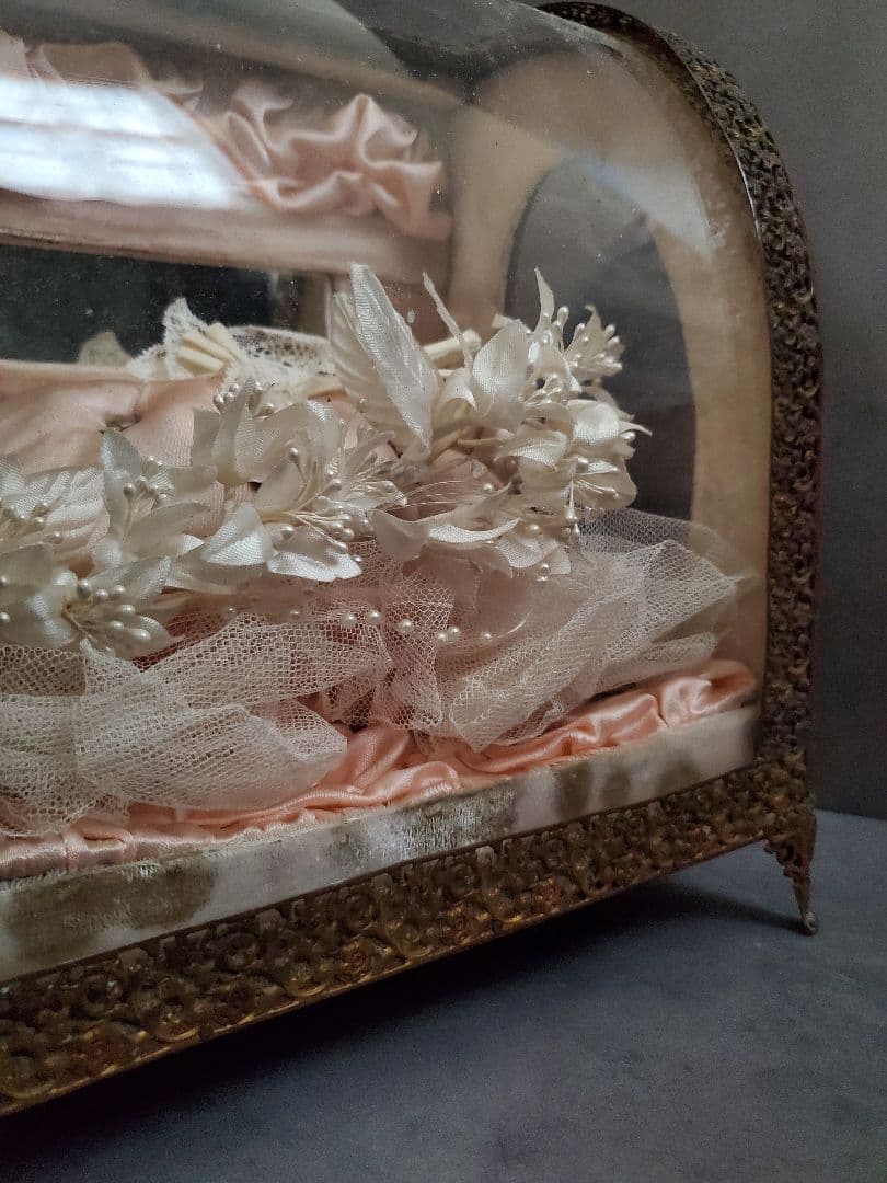 グローブドマリエ　ガラスケース　フランスアンティーク