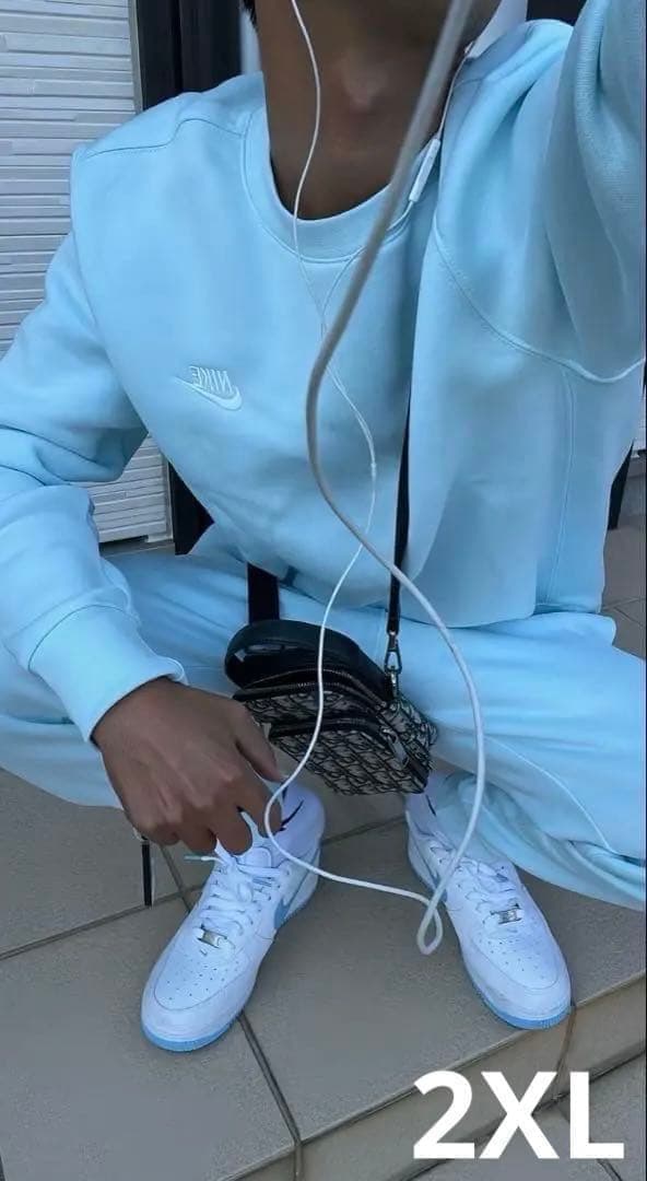 2XL Nike Sportswear Club フリース セットアップ 水色