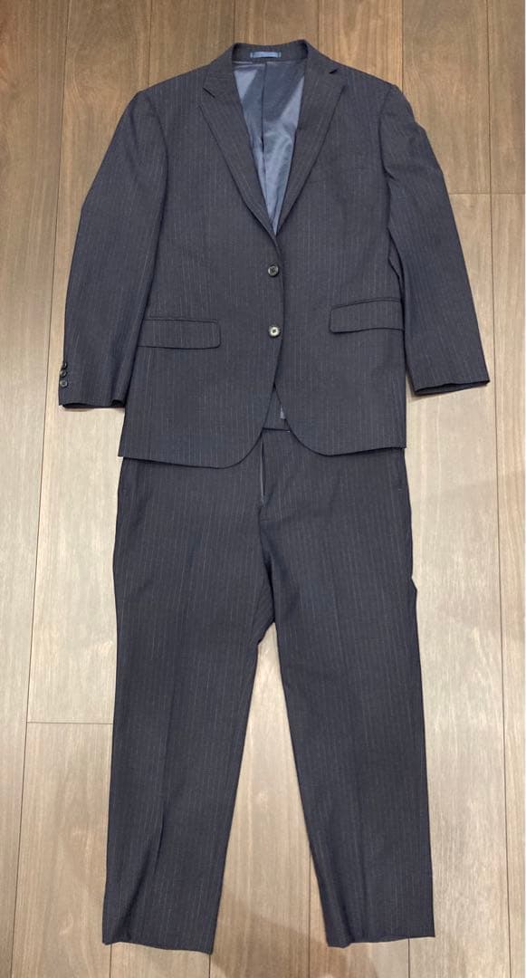 美品 LES MUES AB5 ネイビー 2パンツ メンズ スーツ