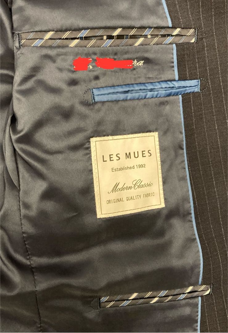 美品 LES MUES AB5 ネイビー 2パンツ メンズ スーツ