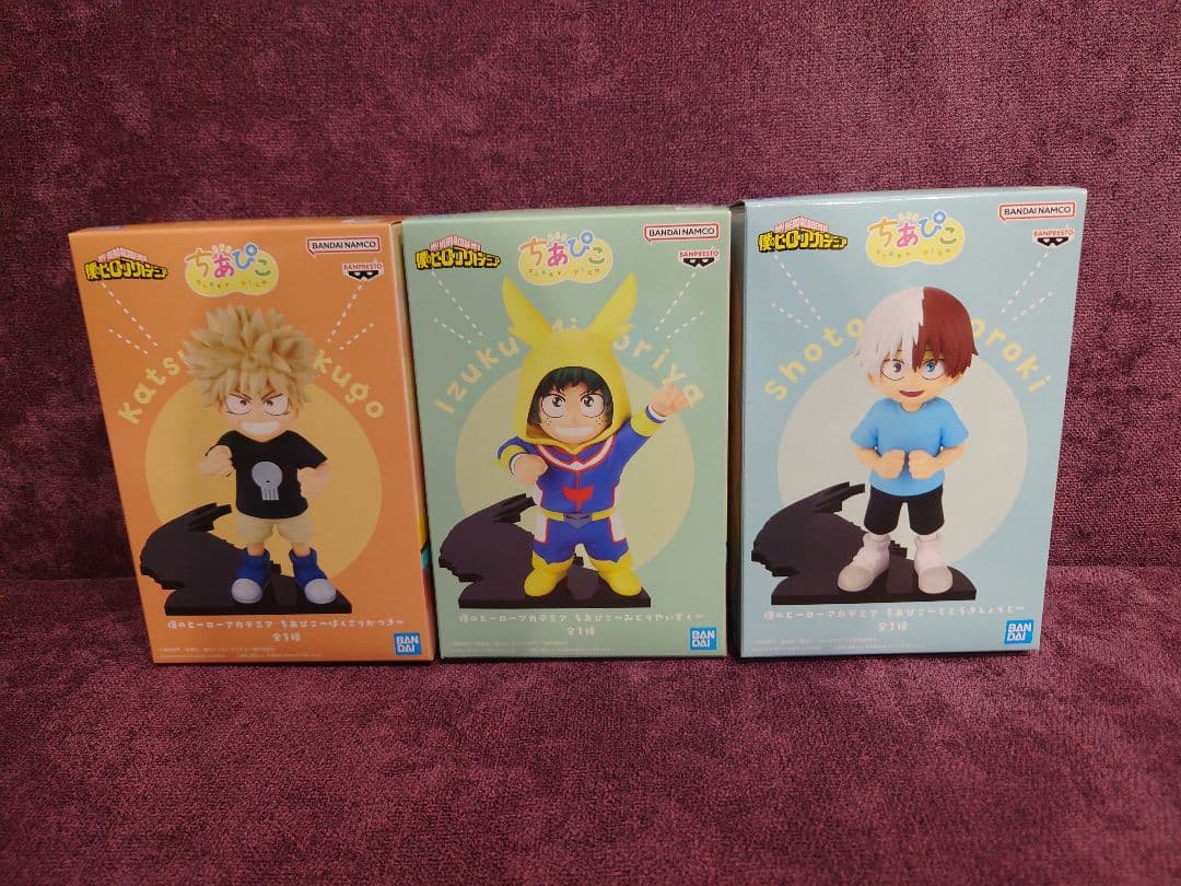 【未開封】僕のヒーローアカデミア ちあぴこ フィギア 3種セット
