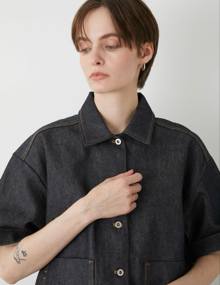 新品未使用【lapeaudegem】デニムカバーオール