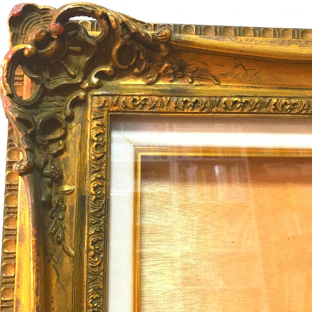 アンティーク　油絵　水彩画　日本画　西洋画　額縁　ゴールド　①