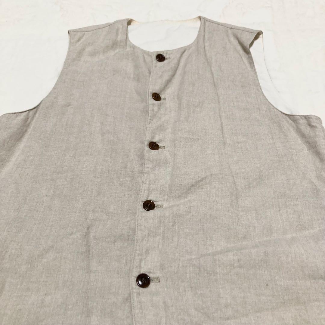 nest Robe CONFECT リネンクルーネックベスト　サイズ4