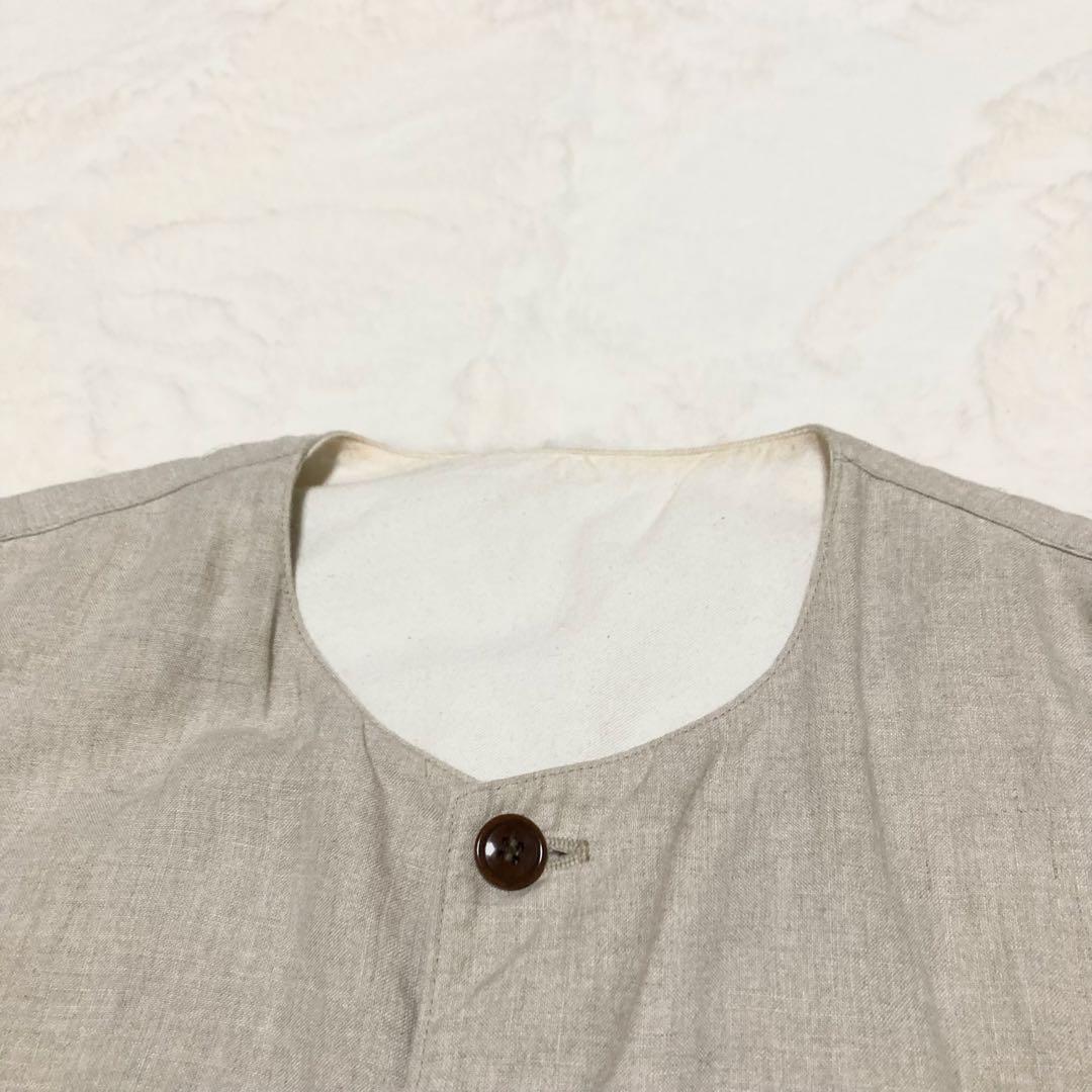 nest Robe CONFECT リネンクルーネックベスト　サイズ4