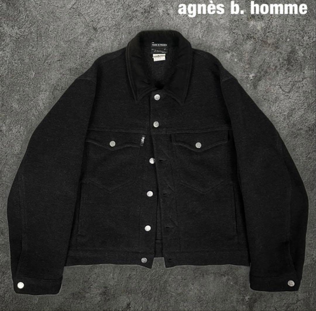agnès b. homme / 90s ウールカシミヤ トラッカージャケット