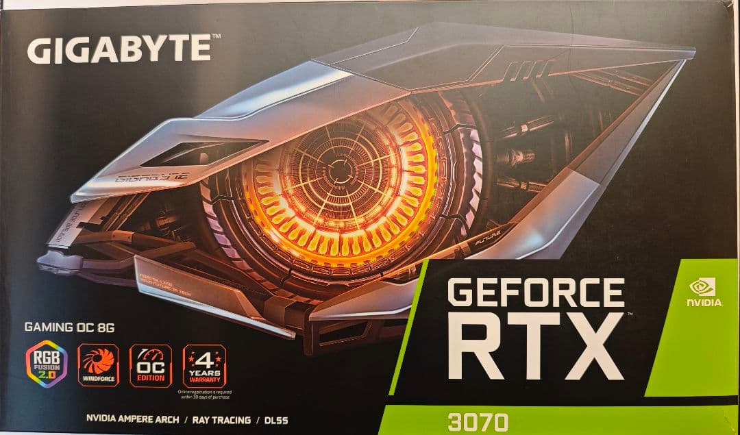 グラフィックボード・グラボ・ビデオカード GIGABYTE RTX3070 GAMING OC 8G