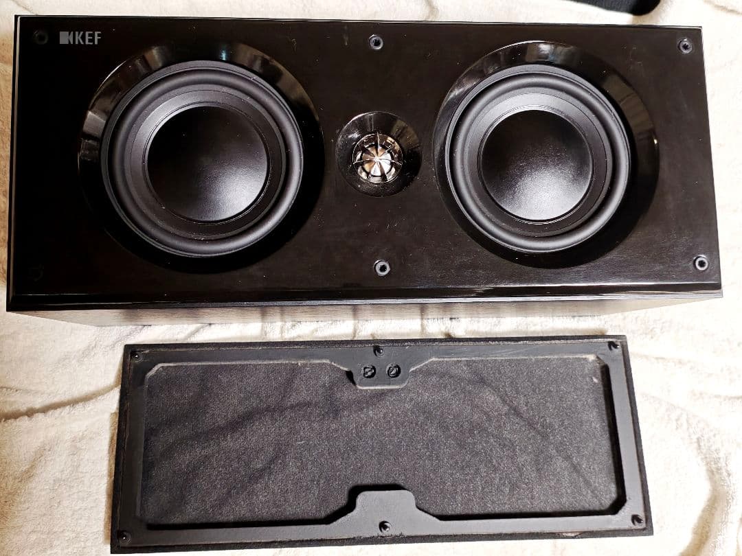 良品 KEF 6LCR LCR ブラック センタースピーカー