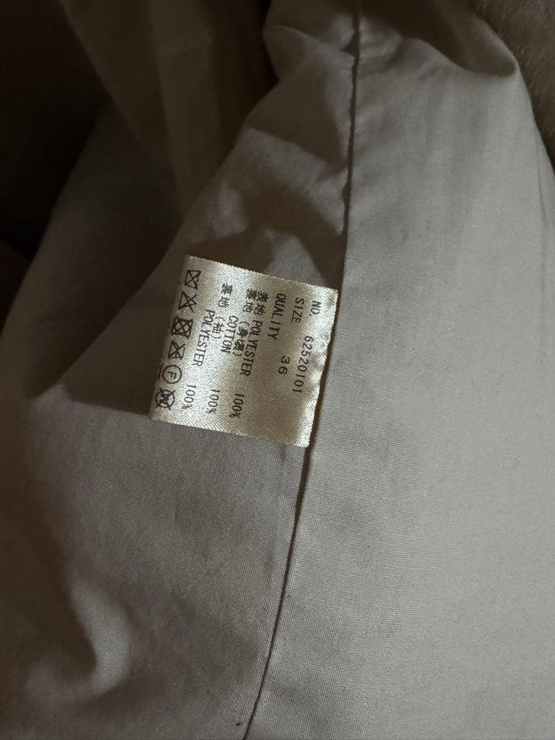 anuke Eco Minkfur Jaket アイボリー 36