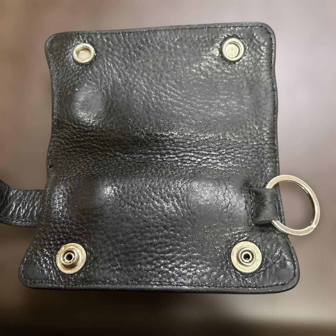 CHROME HEARTSキーホルダー 黒いレザーキーケース