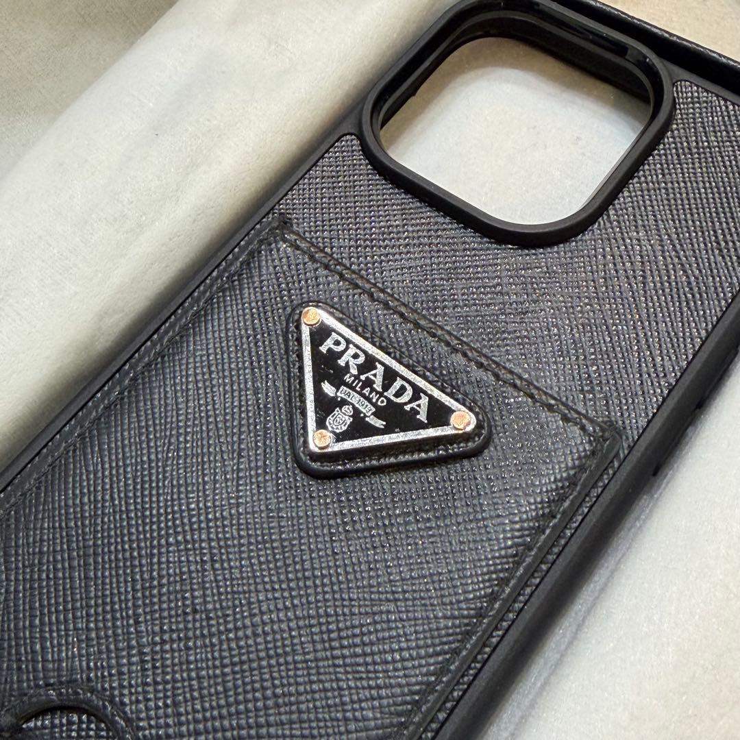 PRADA iPhone14pro ケース 正規品 レザー