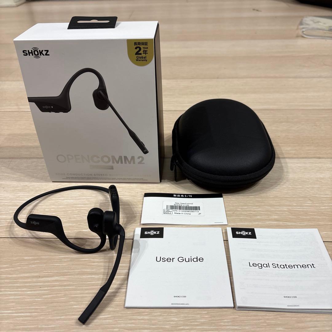 【新品・未使用】Shokzマイク付骨伝導ワイヤレスヘッドホン